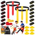 Conjunto Flag Football NOONCRAZY, cintos ajustáveis para 14 jogadores Conjunto Flag Football NOONCRAZY, cintos ajustáveis para 14 jogadores