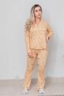 Conjunto flor laranja