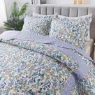 Conjunto floral de microfibra Queen Quilt HoneiLife 269 x 269 cm Conjunto floral de microfibra Queen Quilt HoneiLife 269 x 269 cm