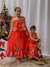 Conjunto Floral Melina Vermelho