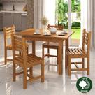Conjunto Florença mesa com 4 cadeiras madeira maciça