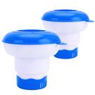 Conjunto flutuador de cloro para piscina com 5 comprimidos de cloro para piscina