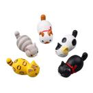 Conjunto fofo de ímãs de geladeira para animais de resina para gatos