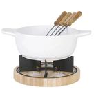 Conjunto Fondue 12 Peças Panela Cerâmica 700ml