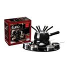 Conjunto Fondue 23 Peças Com Base Giratória Chocolate e Queijo
