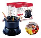 Conjunto Fondue Lucerna Cerâmica Aço Inox 11pçs Hauskraft