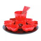 Conjunto Fondue Mons Coraçao Vermelho c/14pcs hauskraft Conjunto Fondue Mons Coraçao Vermelho c/14pcs hauskraft