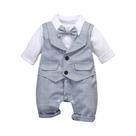 Conjunto Formal De Algodão Xadrez Para Menino Recém-Nascido, Vestido De Aniversário Para Crianças,