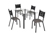 Conjunto França 04 Cadeiras com Base Piauí BM Tubulares Conjunto França 04 Cadeiras com Base Piauí BM Tubulares