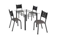 Conjunto França 04 Cadeiras com Base Piauí BM Tubulares Conjunto França 04 Cadeiras com Base Piauí BM Tubulares
