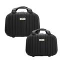 Conjunto Frasqueira Viagem Rígida Necessaire Organizador Mão Bagagem Leve Resistente Abs