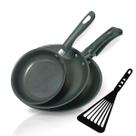 Conjunto Frigideira Antiaderente Kit 12 / 18 / 22 Teflon Preto 1 Espátula