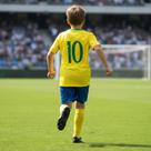 Conjunto Futebol Infantil Camiseta e Shorts Torcedor Copa Brasil Unissex