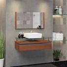 Conjunto Gabinete Banheiro 80cm Ametista