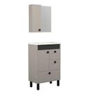 Conjunto Gabinete de Banheiro Beirute 60cm