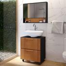 Conjunto gabinete de banheiro com espelheira Kit gabinet Top