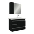 Conjunto Gabinete de Banheiro Mdf Monza com Cuba e Espelho