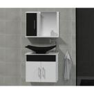 Conjunto Gabinete Para Banheiro com Cuba e Espelheira Bali