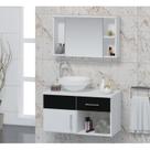Conjunto Gabinete Para Banheiro com Cuba e Espelheira Stilo