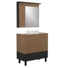Conjunto Gabinete para Banheiro com Pé Jessé 80 cm