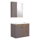 Conjunto Gabinete para Banheiro Suspenso Olivia 60cm