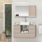 Conjunto Gabinete Polo 80cm Madeirado Inteiro