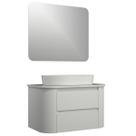 Conjunto Gabinete Suspenso para Banheiro Estela 2G 80cm Conjunto Gabinete Suspenso para Banheiro Estela 2G 80cm