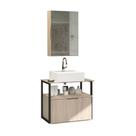 Conjunto Gabinete Urbe 60cm Madeirado Inteiro Tampo Branco Cuba Branca Conjunto Gabinete Urbe 60cm Madeirado Inteiro Tampo Branco Cuba Branca