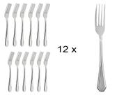 Conjunto Garfo de Sobremesa em Inox (12 peças)