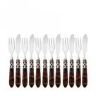 Conjunto Garfo Faca Peixe Cozinha 12 Peças Aladdin Bugatti