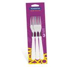 Conjunto Garfos Inox 3 Peças New Kolor Tramontina - Azul