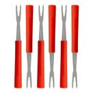 Conjunto Garfos Petisco 6 Peças Vermelho - Hauskraft