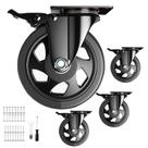Conjunto giratório de 5 polegadas Caster Wheels YUPEZOP de 4 pretos pesados Conjunto giratório de 5 polegadas Caster Wheels YUPEZOP de 4 pretos pesados