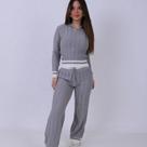 Conjunto gola polo com calça Barra listrada Conjunto gola polo com calça Barra listrada