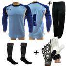 Conjunto Goleiro 4x1 Ducaia Calca ML N1 azl - Placar