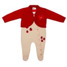 Conjunto Gorette The Cat Com Pé Joaninha Capuccino