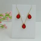 Conjunto Gota Folheado a Ouro 100119
