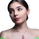 Conjunto gota natural com zrc em volta Conjunto gota natural com zrc em volta