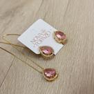 CONJUNTO GOTA ROSA 13x18 BORDA CRAVEJADA CRISTAL