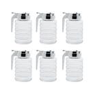 Conjunto Grande Quantidade 6 Potes De Vidro Porta Açucar Mel Restaurante Padaria Buffet Festa