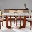 Conjunto Grécia Mesa Badem 136cm Cadeira Sila Conjunto Grécia Mesa Badem 136cm Cadeira Sila