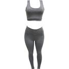 Conjunto Grey Feminino Academia Conjunto Grey Feminino Academia