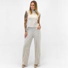 Conjunto Gris em Tecido Blusa Regata e Calça Wide Leg Feminino Conjunto Gris em Tecido Blusa Regata e Calça Wide Leg Feminino