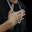 Conjunto Grumet - 70cm 10mm Prata 925