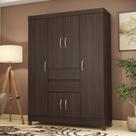 Conjunto Guarda Roupa 6 Portas e Sapateira Toledo Cafe Touch Conjunto Guarda Roupa 6 Portas e Sapateira Toledo Cafe Touch