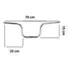 Conjunto Guidão Titan 150 2022 a 2023 Pezinho Manoplas Rosca Interna Durabilidade