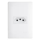 Conjunto Habitat 1 Tomada 2 Pinos 20A 250V Branco Fame