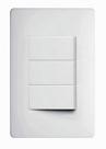 Conjunto Habitat 3 Interruptores Simples 16A 250V Branco Fame Conjunto Habitat 3 Interruptores Simples 16A 250V Branco Fame