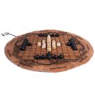 Conjunto Hnefatafl Norse Tradesman feito à mão com osso de boi genuíno
