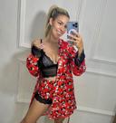 Conjunto hoby+ short dool de cetim